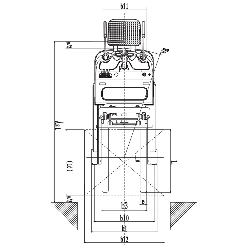 EVVP12C-P/EVVP15C-P kezelőplatformos elektromos magasemelő – 3. kép