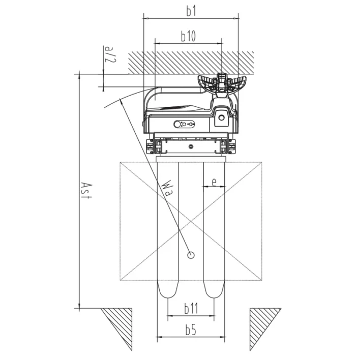 EVV10B-I/EVV12B-I elektromos magasemelő 1600–3300 mm emelési magassággal
