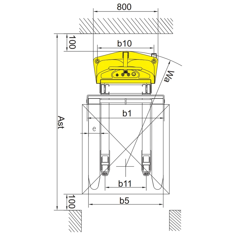 PEVV10/PEVV15 raktári magasemelő 1000–1500 kg teherbírással