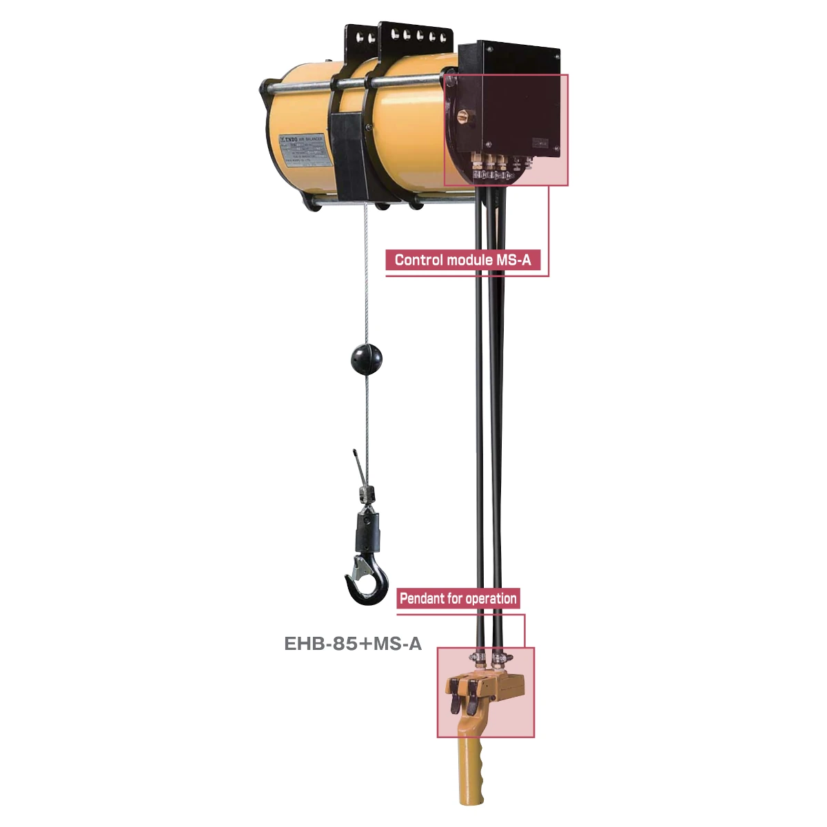 ENDO EHB gravitációmentes pneumatikus kiegyensúlyozó, 32–270 kg