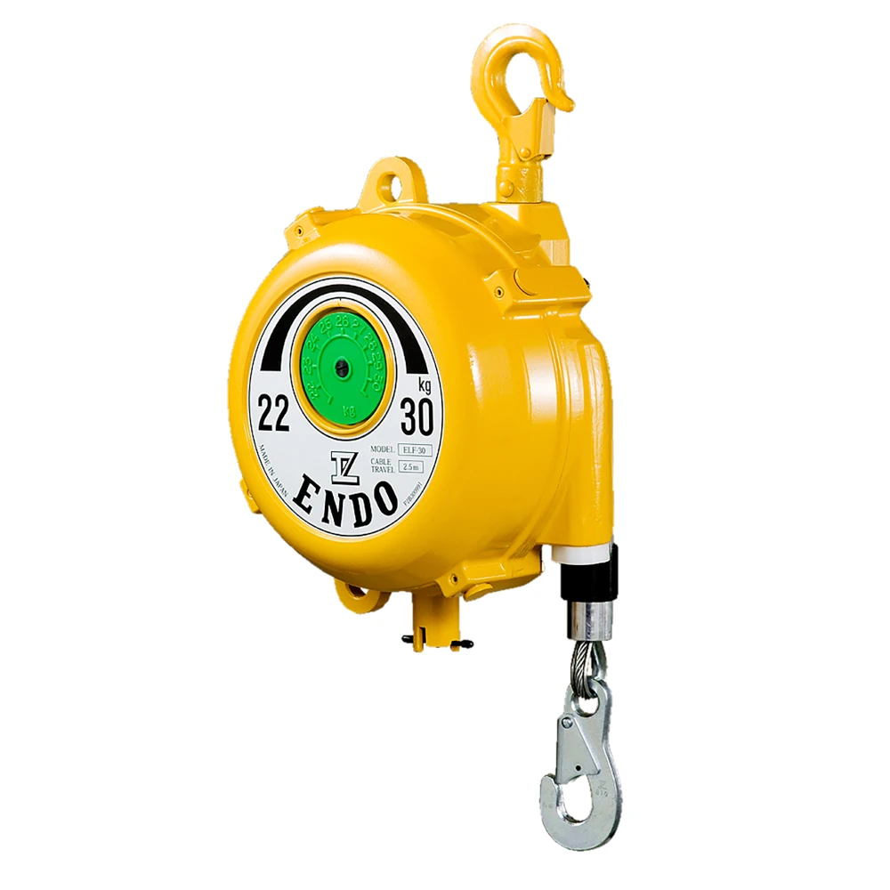 ENDO hosszú löketű rugós kiegyensúlyozó (ELF-30), 22–30 kg