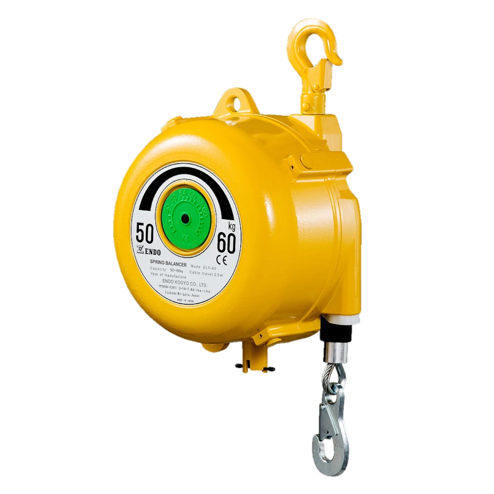 ENDO hosszú löketű rugós kiegyensúlyozó (ELF-60), 50–60 kg
