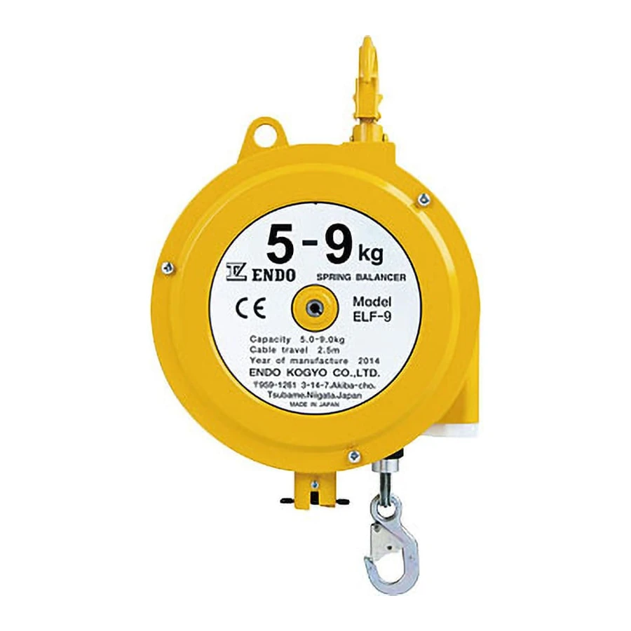 ENDO hosszú löketű rugós kiegyensúlyozó (ELF-9), 5–9 kg