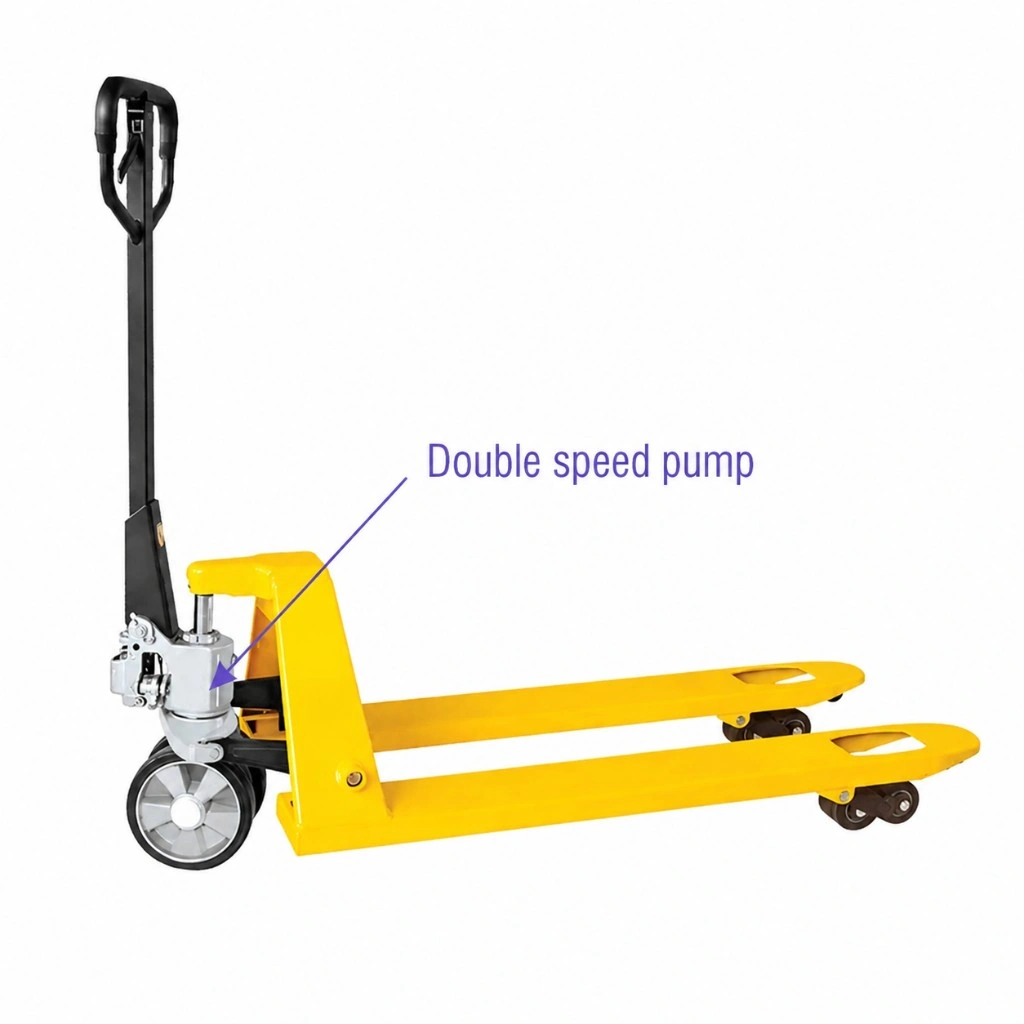 Gyorsemelésű kézi raklapemelő (RPV2500BP), 2500 kg
