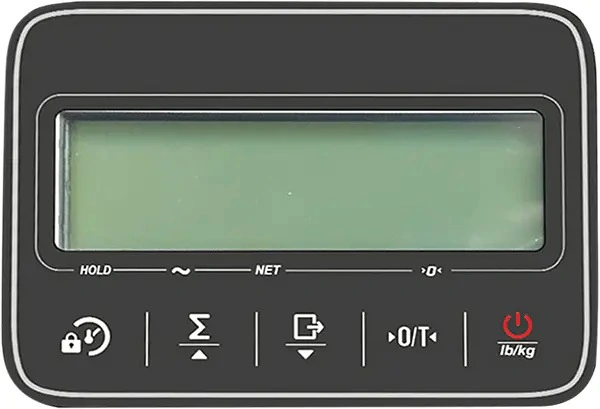 Az RPVV2500 mérleges raklapemelő 6 hüvelykes LCD-kijelzője
