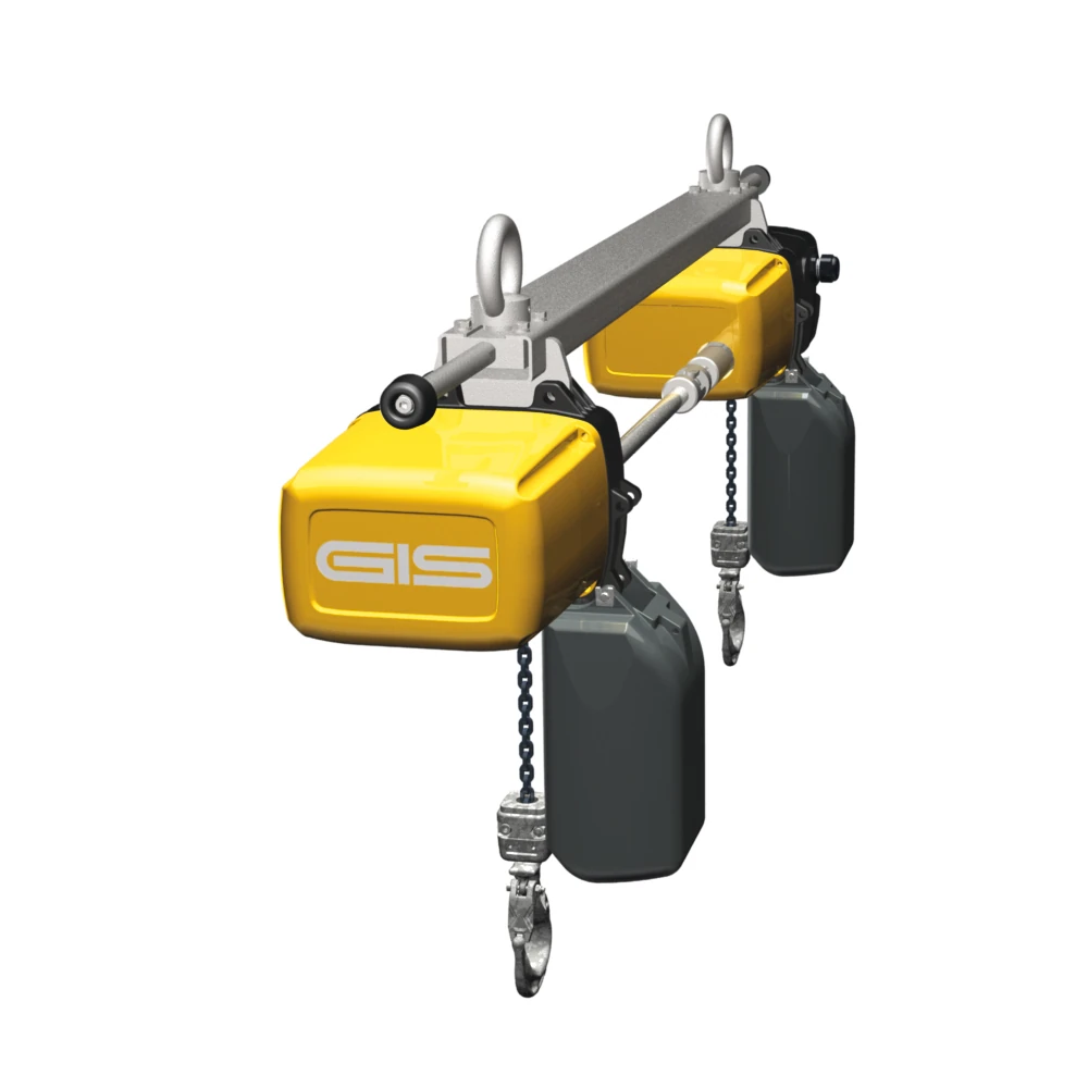 GIS GPS szinkronemelésű elektromos láncos emelők hosszú terhekhez, 500–5000 kg