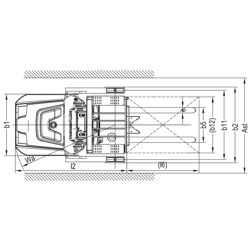 VKV15 elektromos magasraktári komissiózó targonca, 1500 kg, 5000–9000 mm – 5. kép