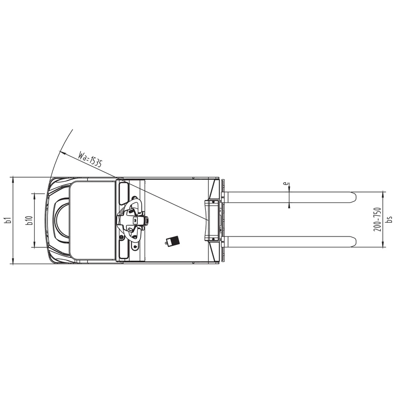 NKV10-P elektromos alacsony szintű komissiózó targonca, 1000 kg – 5. kép
