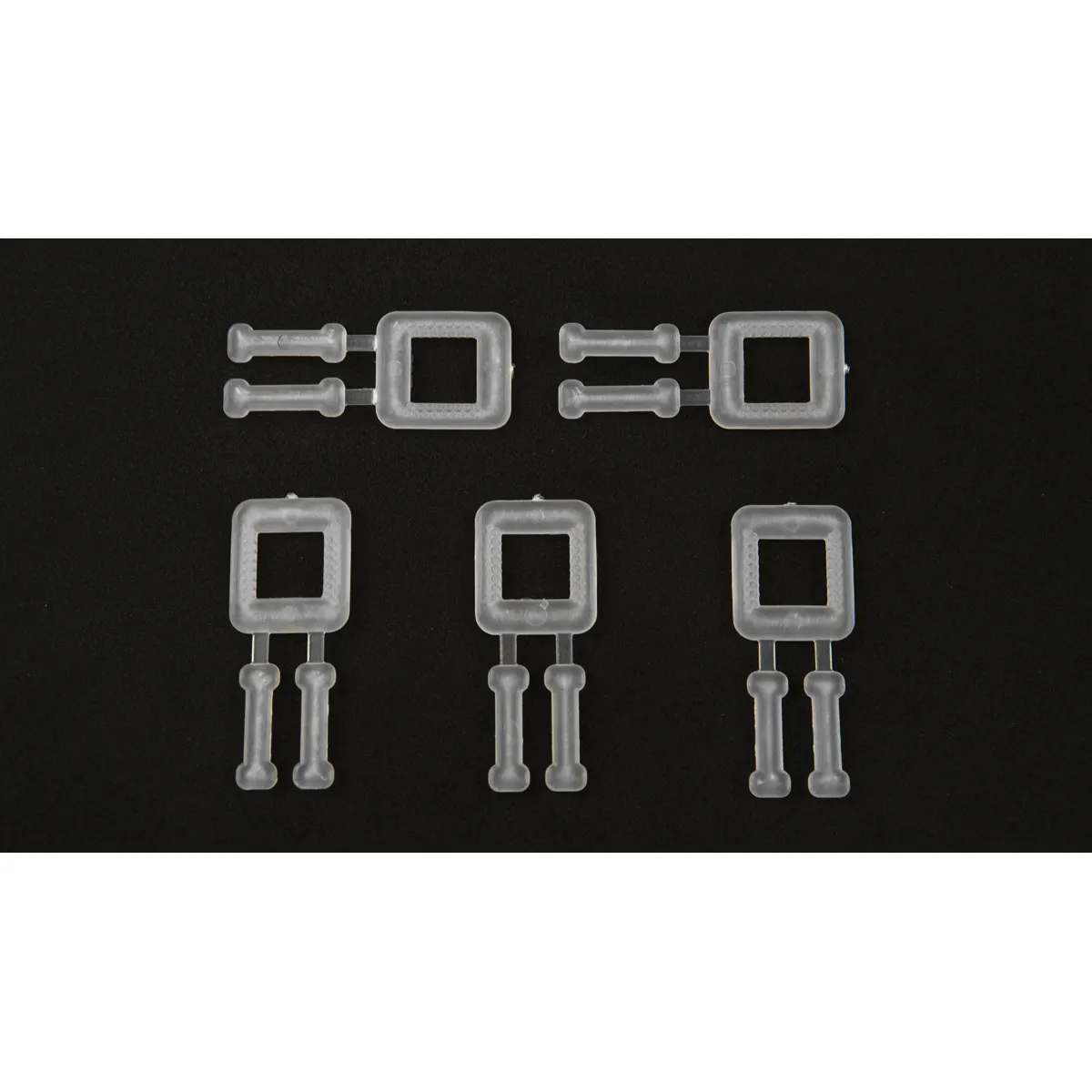 12 mm-es fehér műanyag pántcsatok – BUCKLES-5P