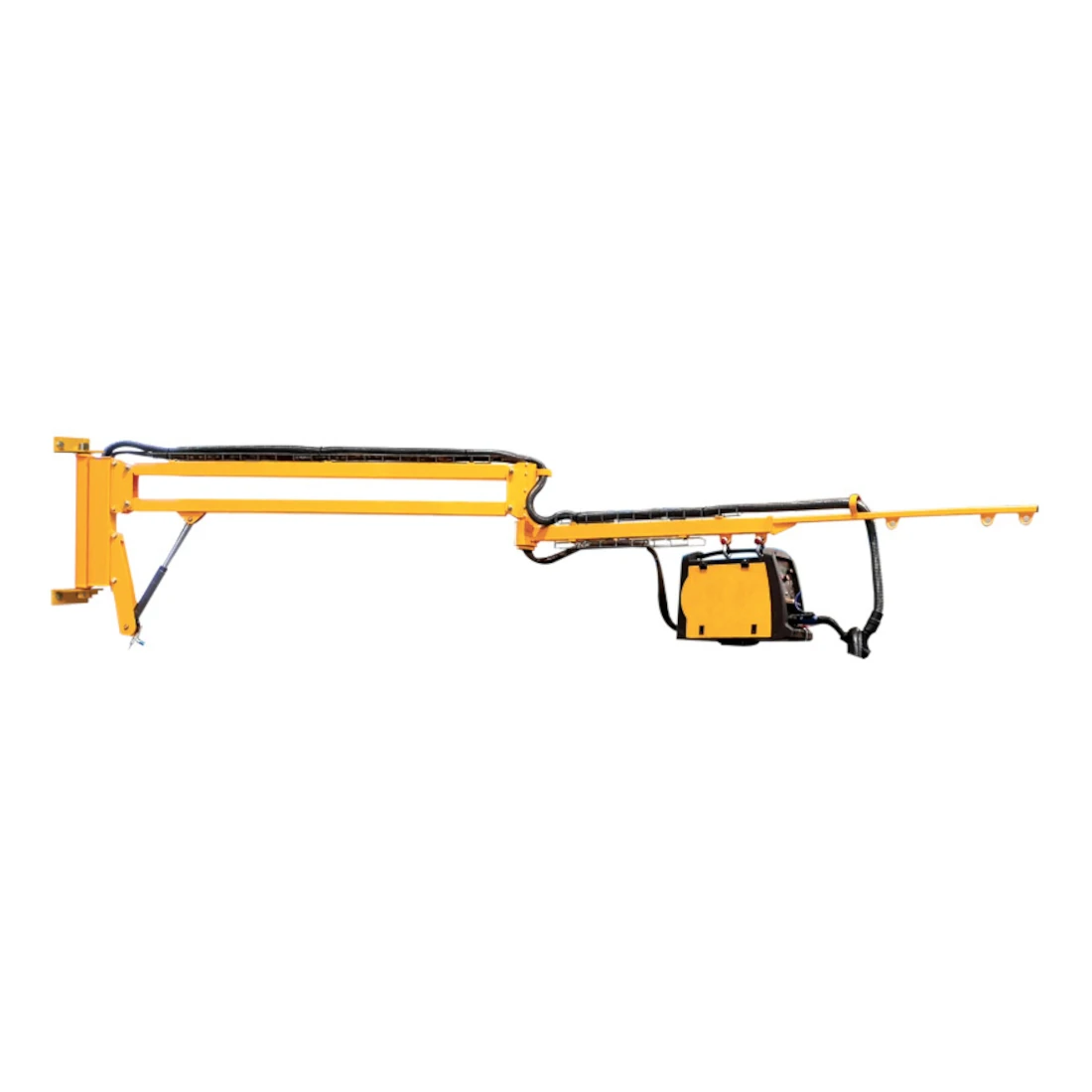 Fix kivitelű fali forgódaru hegesztőkábel-tartó (ZDAP-F), 50 kg, 3–6 m